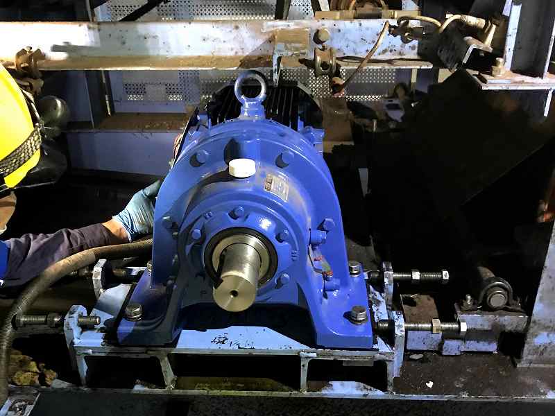 ベルトコンベア駆動モーター更新工事 | 北関東 工場 修理 